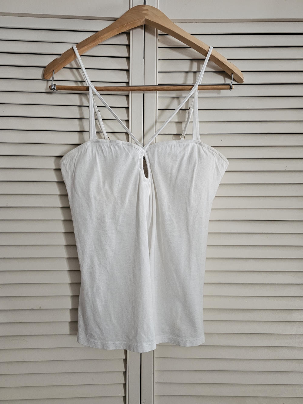 Victoria's Secret White Strappy Knit Cami Top